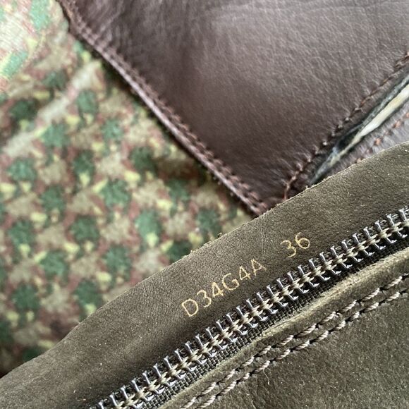 Geox Olive Green Suede Boots 36=6.5-7 - Picture 8 of 9